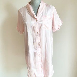 Vintage pink satin nightgown